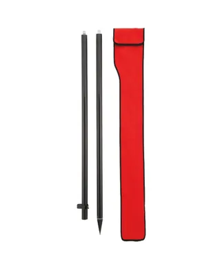 Myzox RCP-200J 2m 2-Section Carbon-Fibre Prism Pole with Cover, Bubble and Tip