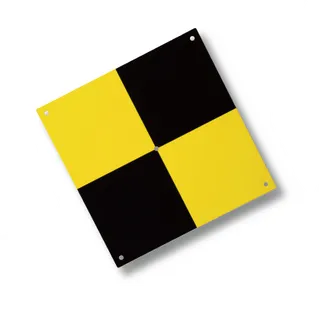 Myzox TH400-BY Ground Control Point / GCP for RPAS / Drones - Black / Yellow (10 Pack)