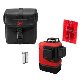 Leica Lino L6Rs-1, 3x360 Laser Level Red Beam with Alkalin & Softcase