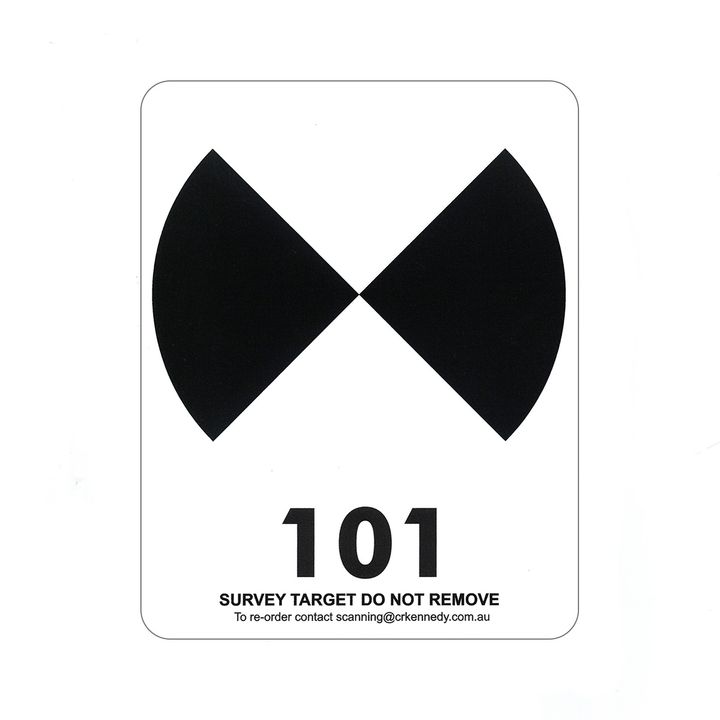 HDS Scanner Sticker 4.5” Target - Pack of 100 (Numbered 101-200)