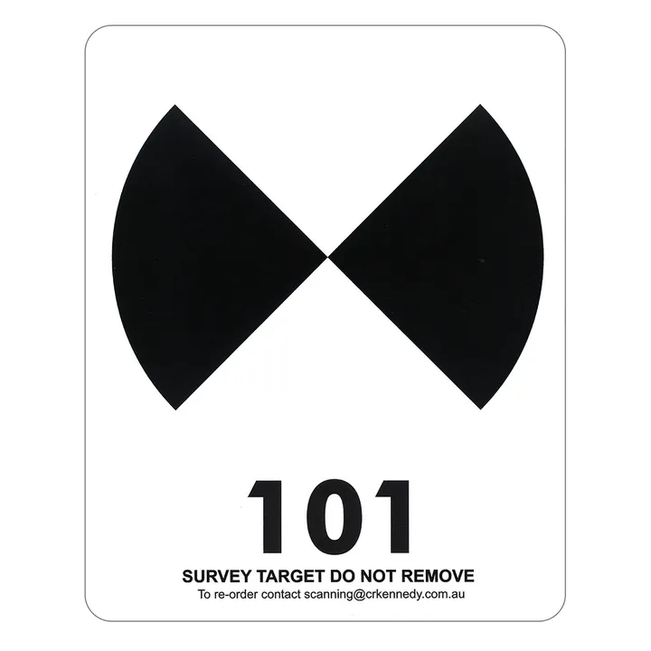 HDS Scanner Sticker 6” Target - Pack of 50 (Numbered 101-150)