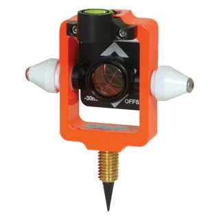 SECO Mini Stake-Out Prism with Site Cones - Fluro Orange