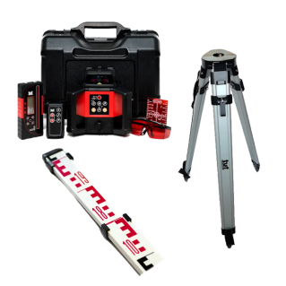 TUF RHVP 208R RED KIT with QR Flat Tripod + 3m E face Staff