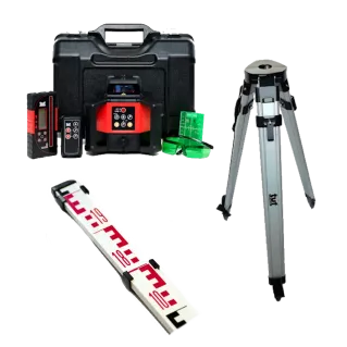 TUF RHVP 208G Green KIT with QR Flat Tripod + 3m E face staff