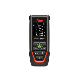 Leica DISTO D2G Green Beam Distance Meter, 120m, Tilt sensor, NFC