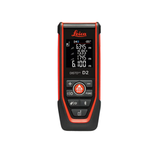 Leica DISTO D2 (2026) Red Beam Distance Meter, 150m, Tilt Sensor, BT, NFC