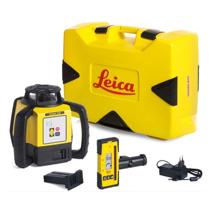 Leica Rugby 620 Laser Level with Rod-Eye 120 - Alkaline