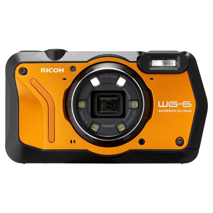 Ricoh WG-6 20MP Camera Kit - Orange **