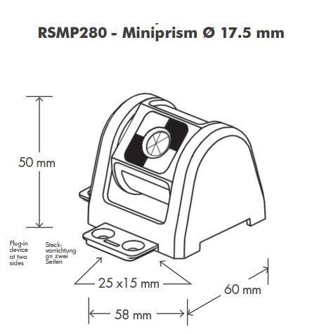 Rothbucher RSMP280 Tilting Mini Prism 17.5 mm