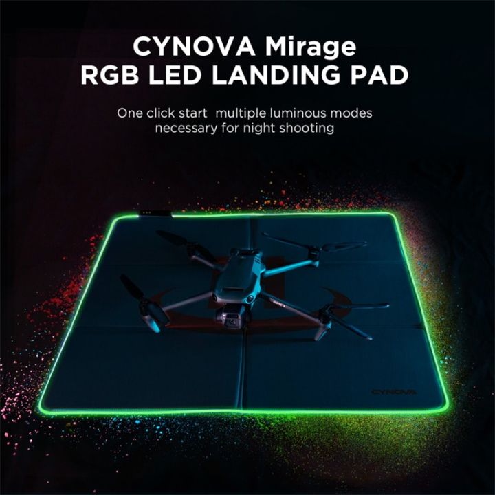 CYNOVA Universal Drone Landing Pad with LED 65x65cm