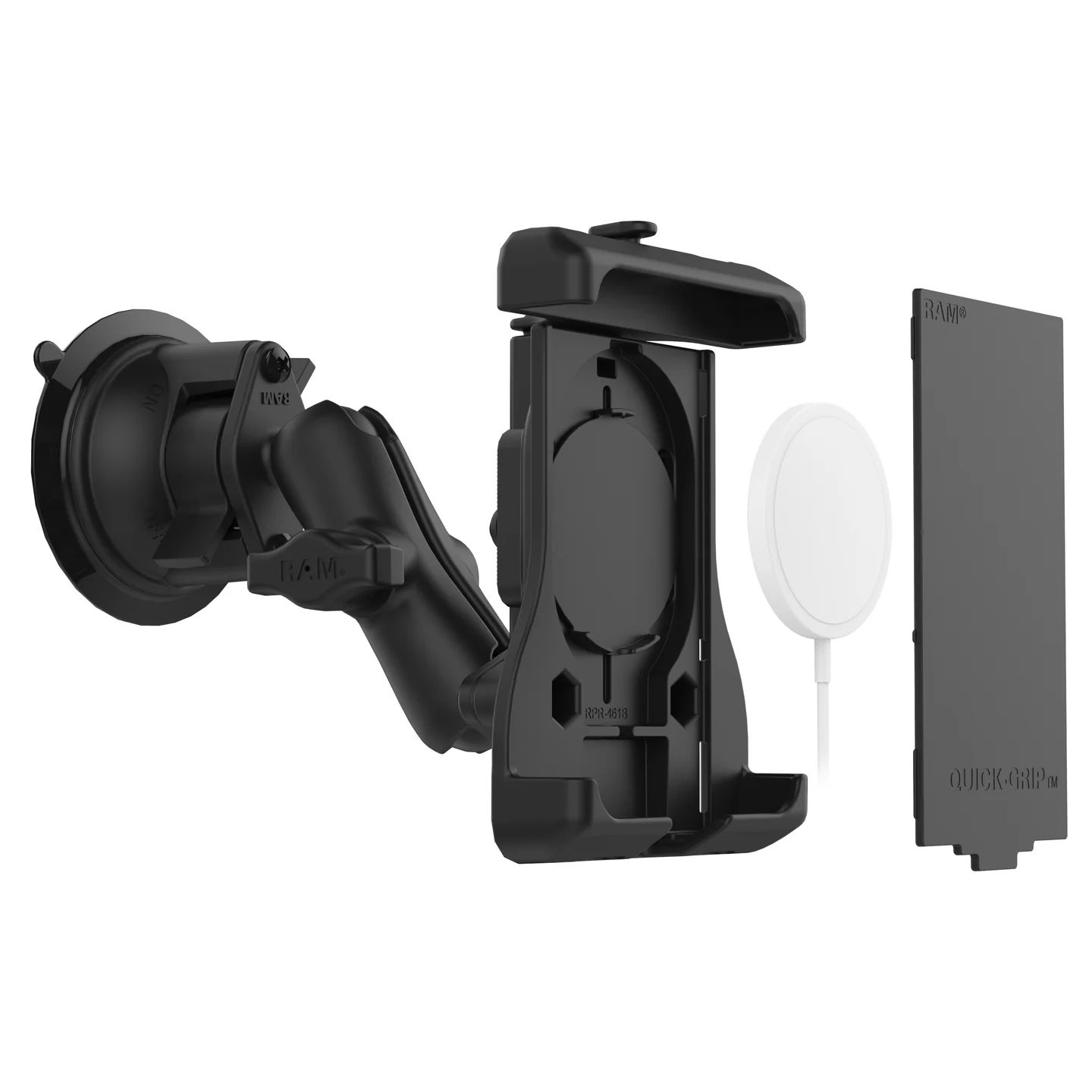 RAM Quick-Grip Suction Cup Mount for Apple iPhone 12 Series + MagSafe