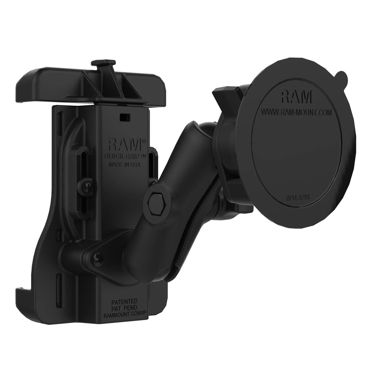 RAM Quick-Grip Suction Cup Mount for Apple iPhone 12 Series + MagSafe