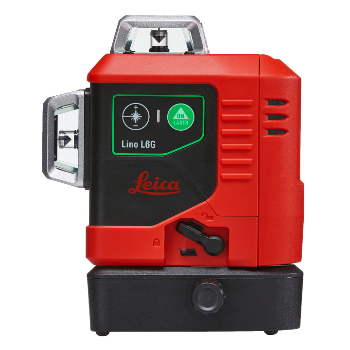 Leica Lino L6G-1 - 3x360 Green Beam Laser Level with Li-ion, Wallmount & Rugged case