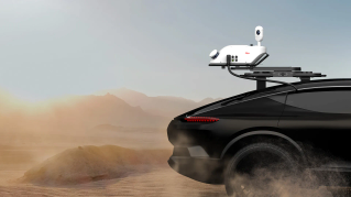 Leica Pegasus TRK Mobile Mapping Tool on a car