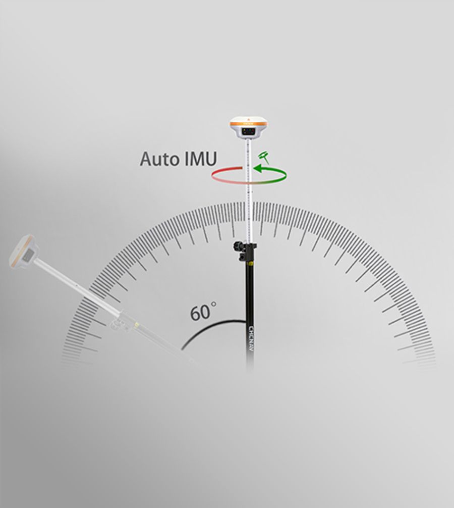 CHCNAV i93 Visual GNSS Antenna with IUM Tilt & HCE600 Handheld Data Collector