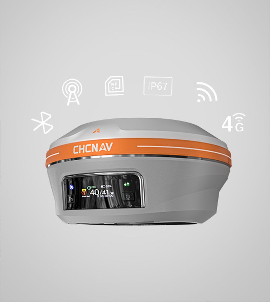 CHCNAV i93 Visual GNSS Antenna with IUM Tilt & HCE600 Handheld Data Collector