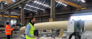 The RTC360 checking new steel structures