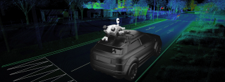 Leica&nbsp;Pegasus TRK Mobile Mapper mounted on a car