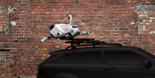 Pegasus TRK laser scanner on a car