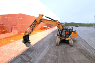 Xwatch&rsquo;s XW series safety system monitors and restricts excavator movement to avoid hazards.