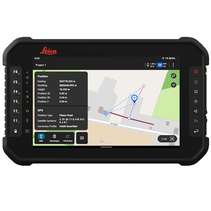 Leica CSX8 8" Android Rugged Tablet Field Computer