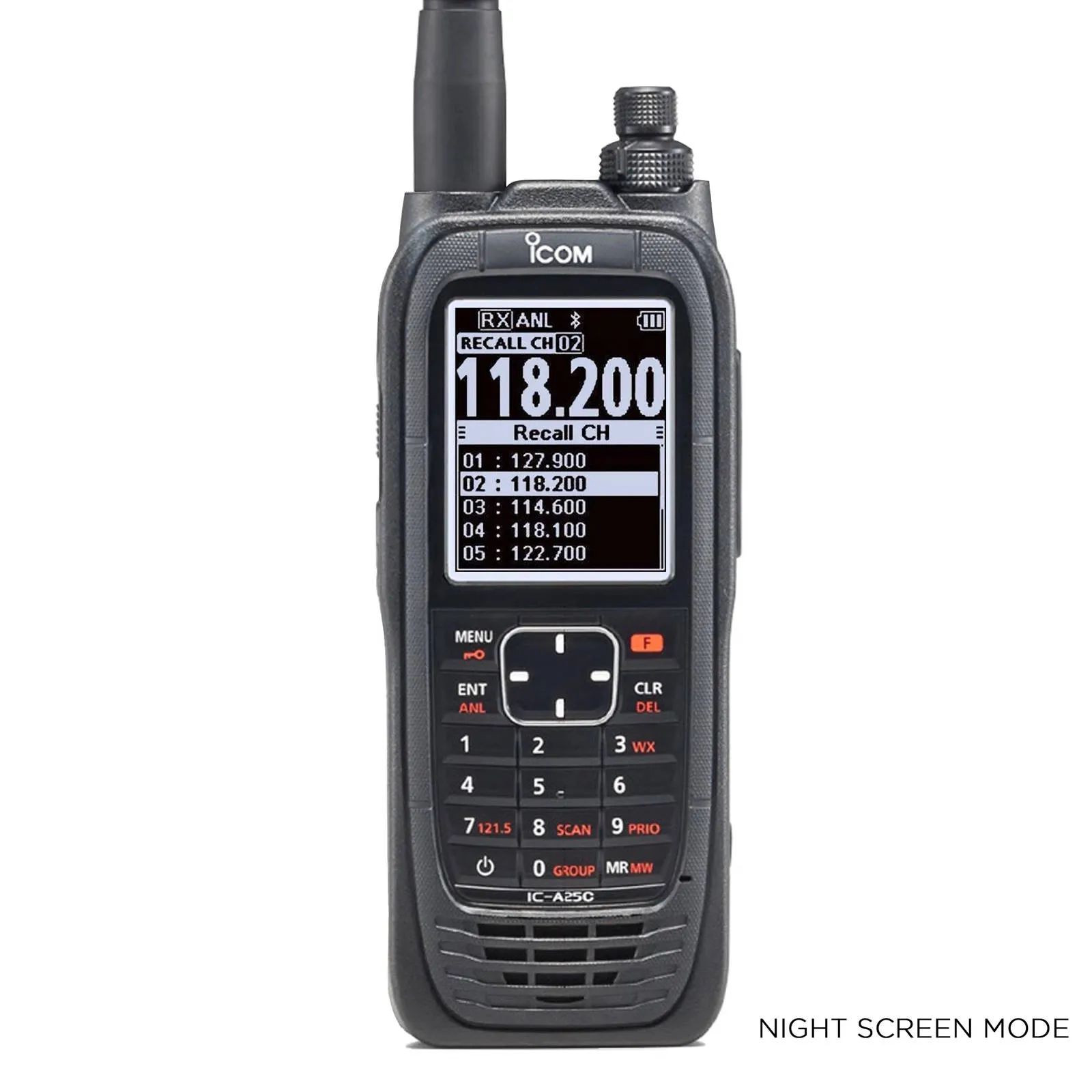ICOM IC-A25NE 6-Watt VHF Portable Radio with Bluetooth