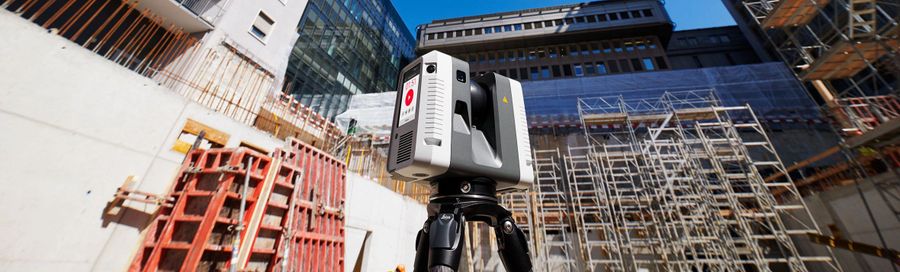 Leica RTC360 scanning industrial plant for mining shutdown fabrication