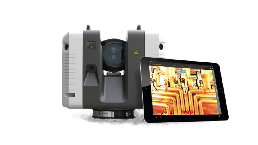 Leica RTC360 high-speed 3D laser scanner used for reality capture