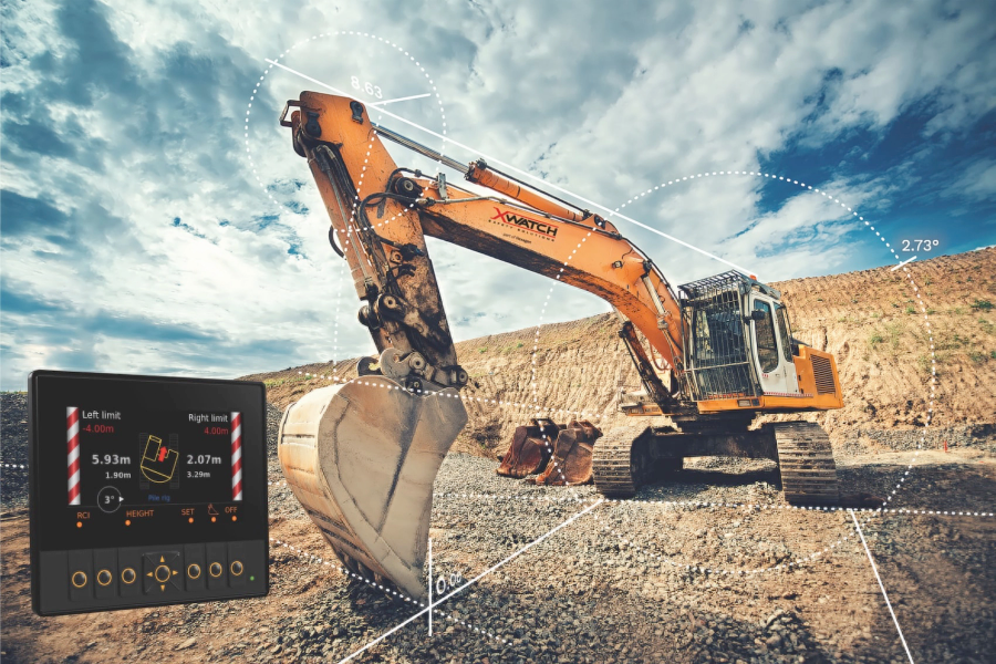 Xwatch is an intelligent height, slew, and load monitoring system that integrates with heavy machinery to prevent dangerous incidents.