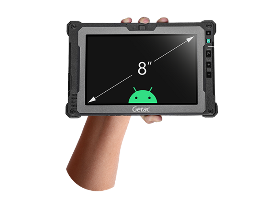 Getac ZX804G 8" Rugged Tablet 4G LTE, Android, High Cap battery, 3yr Warranty, 12GBRAM