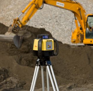 Leica Rugby 620 Laser Level with Rod-Eye 140 Classic - Alkaline